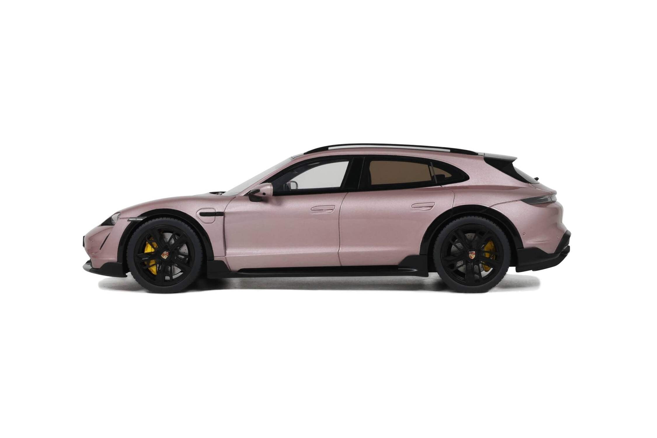 2022 Porsche Taycan Turbo S Cross Turismo Pink Metallic 1/18 Model Car by GT Spirit