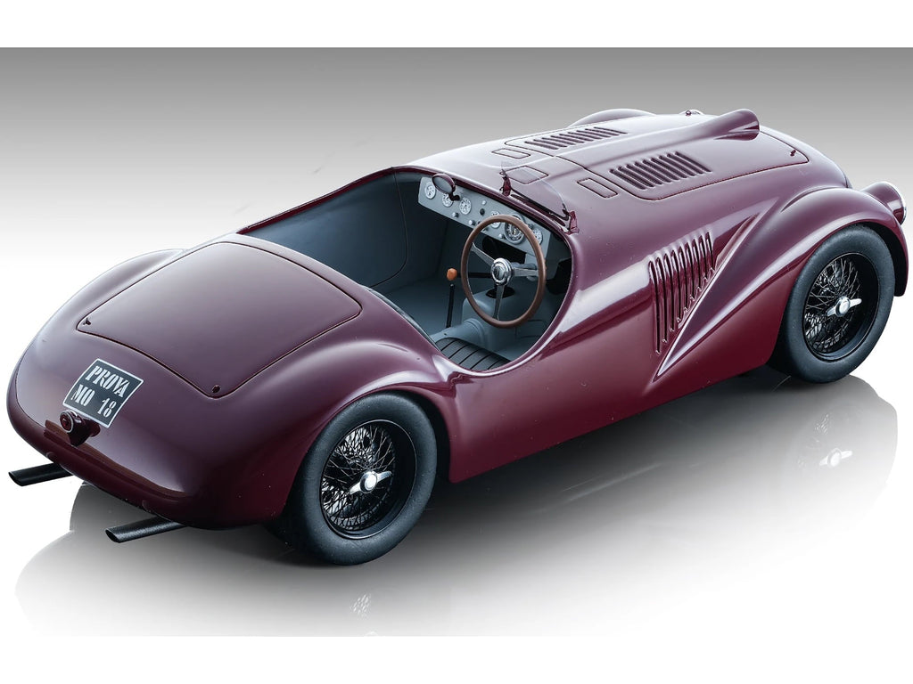 Ferrari 159S Rosso Mugello Red "Press Officine" (1947) "Mythos Series" 1/18 Model Car by Tecnomodel
