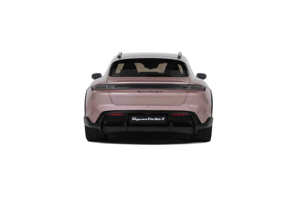 2022 Porsche Taycan Turbo S Cross Turismo Pink Metallic 1/18 Model Car by GT Spirit