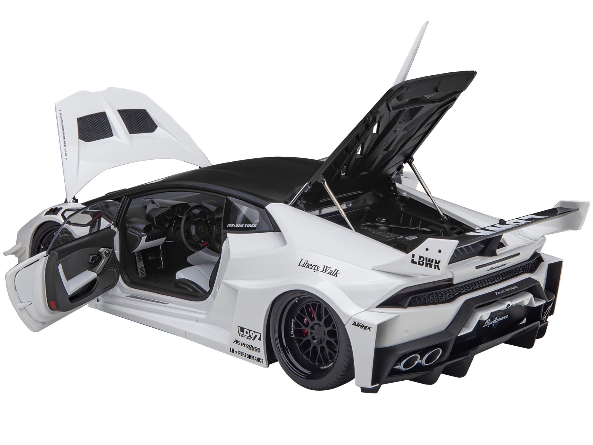 AUTOart Lamborghini Huracan GT Liberty Walk LB Silhouette Works White 1:18