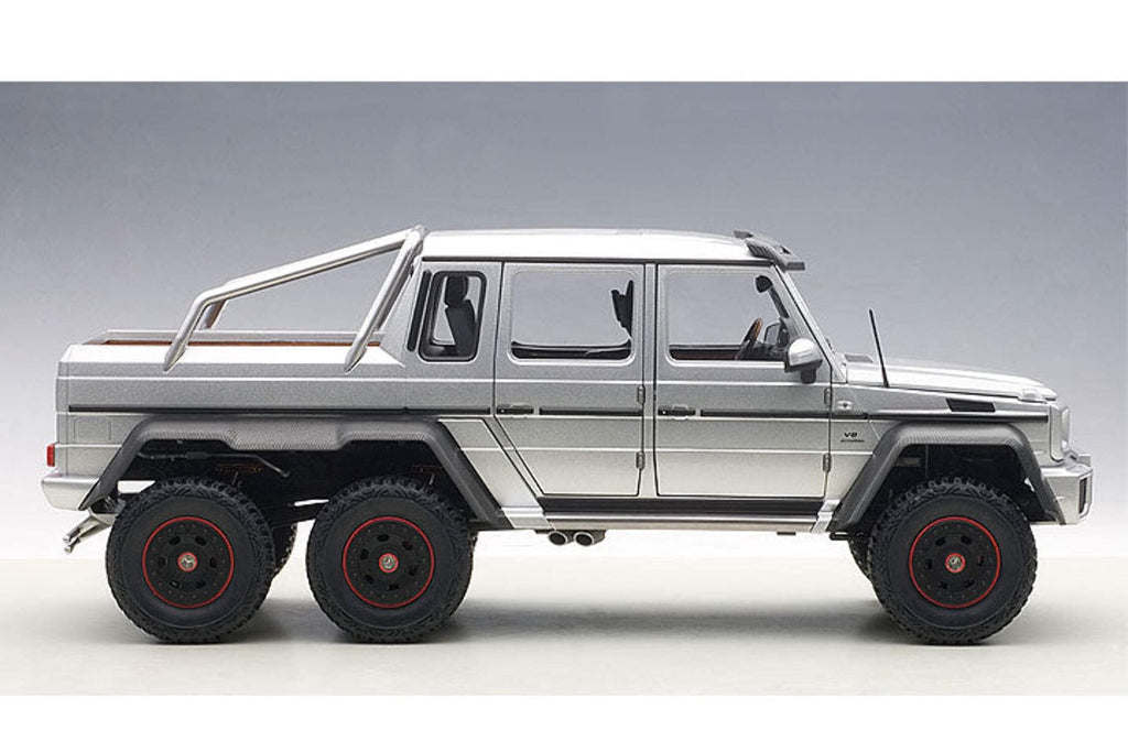 Mercedes G63 AMG 6X6 Silver 1/18 Model Car by Autoart