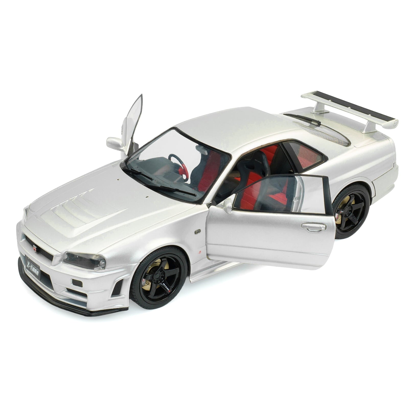 1999 Nissan Skyline GT-R (R34) Z-Tune RHD (Right Hand Drive) Silver Metallic 1/18 Diecast Model Car by Solido
