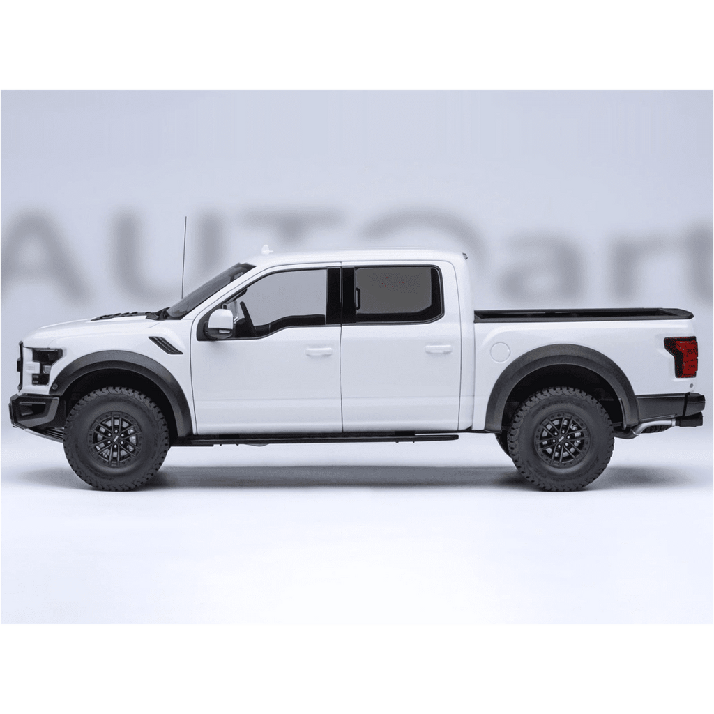 2019 Ford F-150 Raptor Pickup Truck Oxford White 1/18 Model Car by Autoart