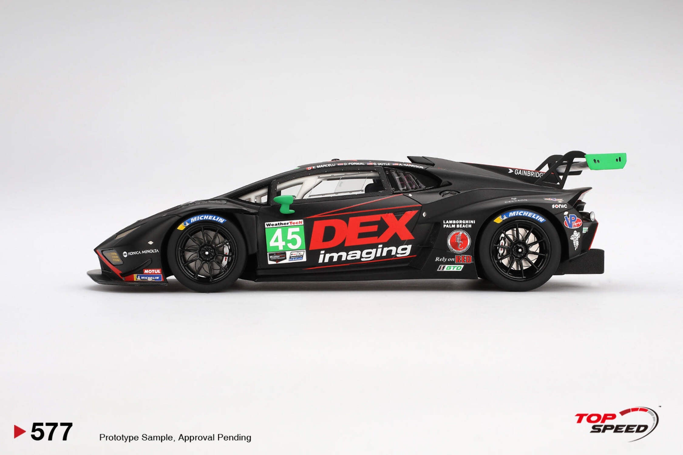 Lamborghini Huracan GT3 EVO2 #45 "Wayne Taylor Racing with Andretti" "24 Hours of Daytona" (2024) 1/18 Model Car by Top Speed
