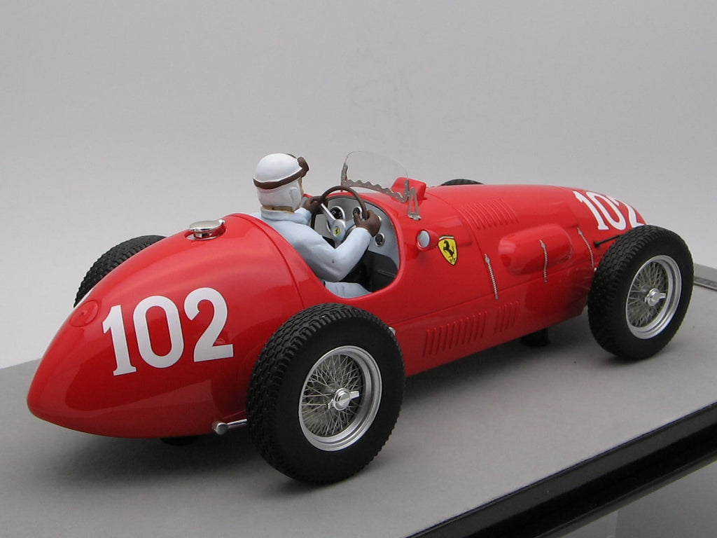 Ferrari 500 #102 Nino Farina 2nd Place "F2 Nurburgring GP" (1952) w/Driver Figure Ltd Ed to 55 pcs 1/18 Model Car by Tecnomodel