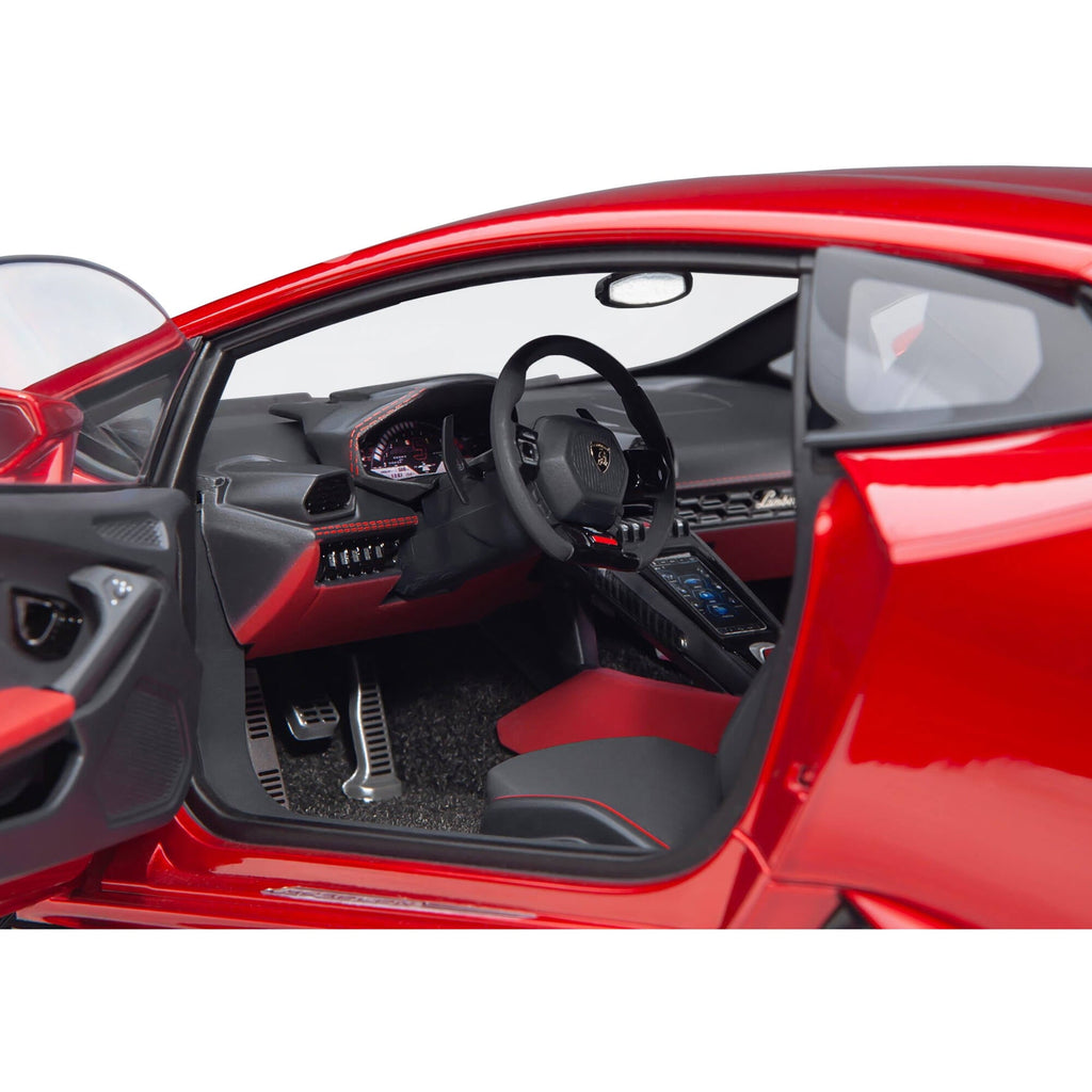 Lamborghini Huracan EVO Rosso Bia Red Metallic 1/18 Scale Model Car by Autoart