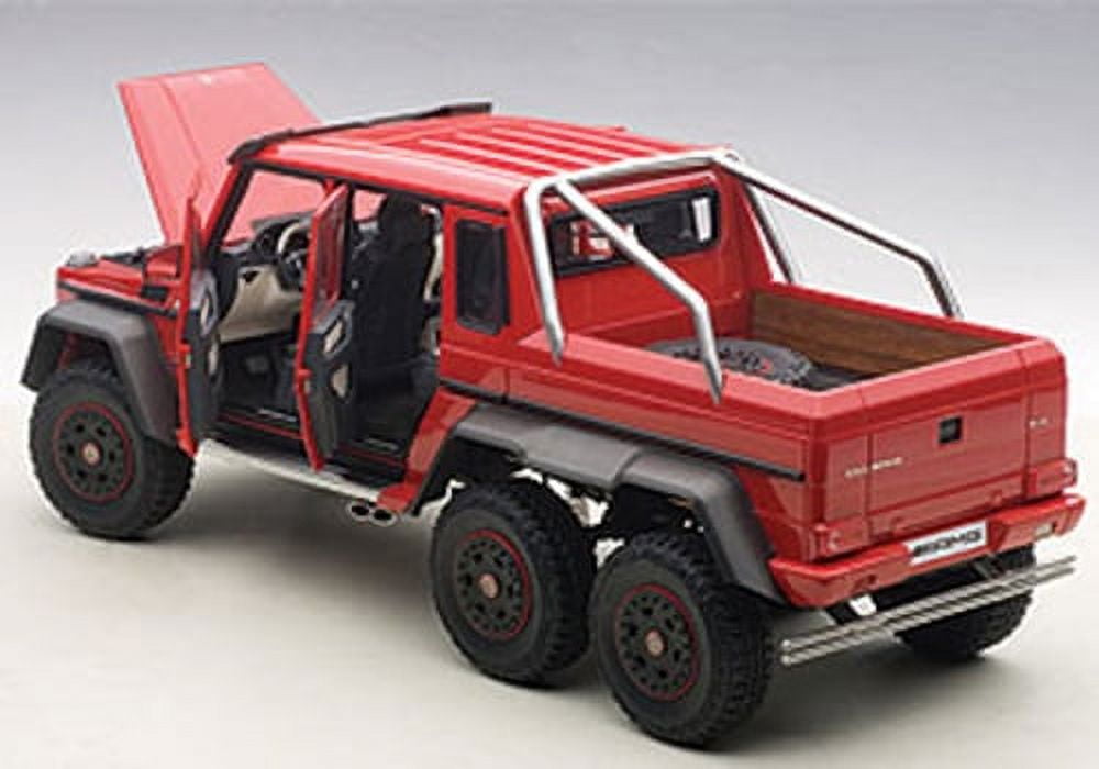Mercedes G63 AMG 6X6 Red 1/18 Model Car by Autoart