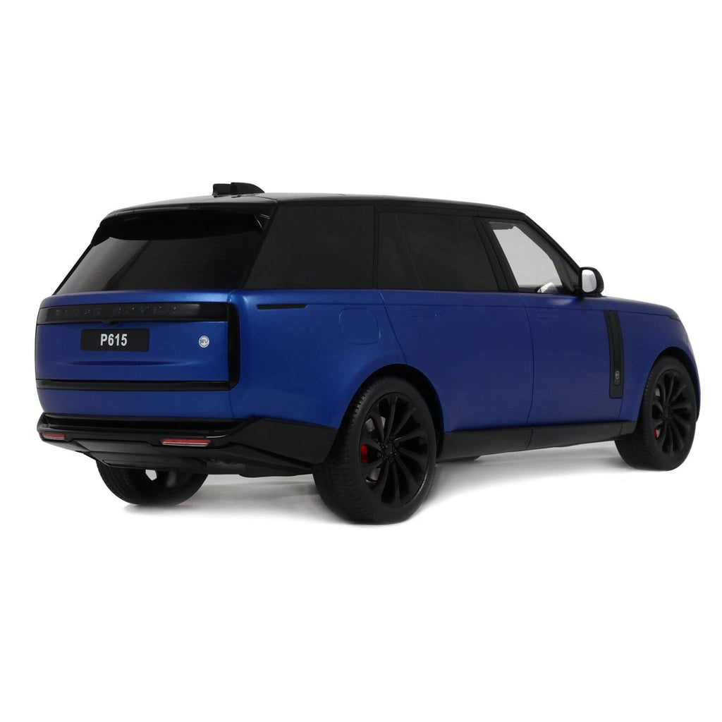 2024 Range Rover P615 SV Blue Metallic with Black Top 1/18 Model Car by GT Spirit