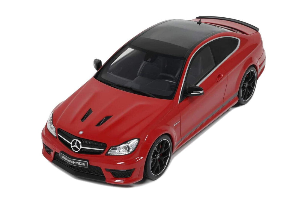GT Spirit 2014 Mercedes Benz C63 AMG Edition 507 Coupe Fire Opal Red 1:18