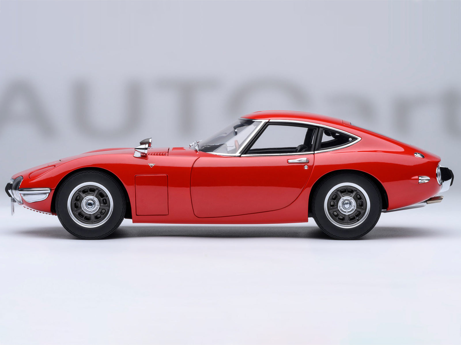 1967 Toyota 2000GT RHD (Right Hand Drive) Red 1/18 Model Car by Autoart