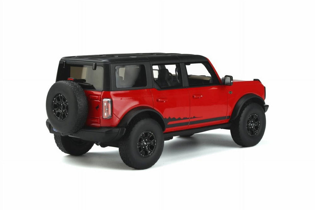 2021 Ford Bronco Wildtrak 4 Doors, Race Red - GT Spirit GT360 - 1/18 scale Resin Model Toy Car