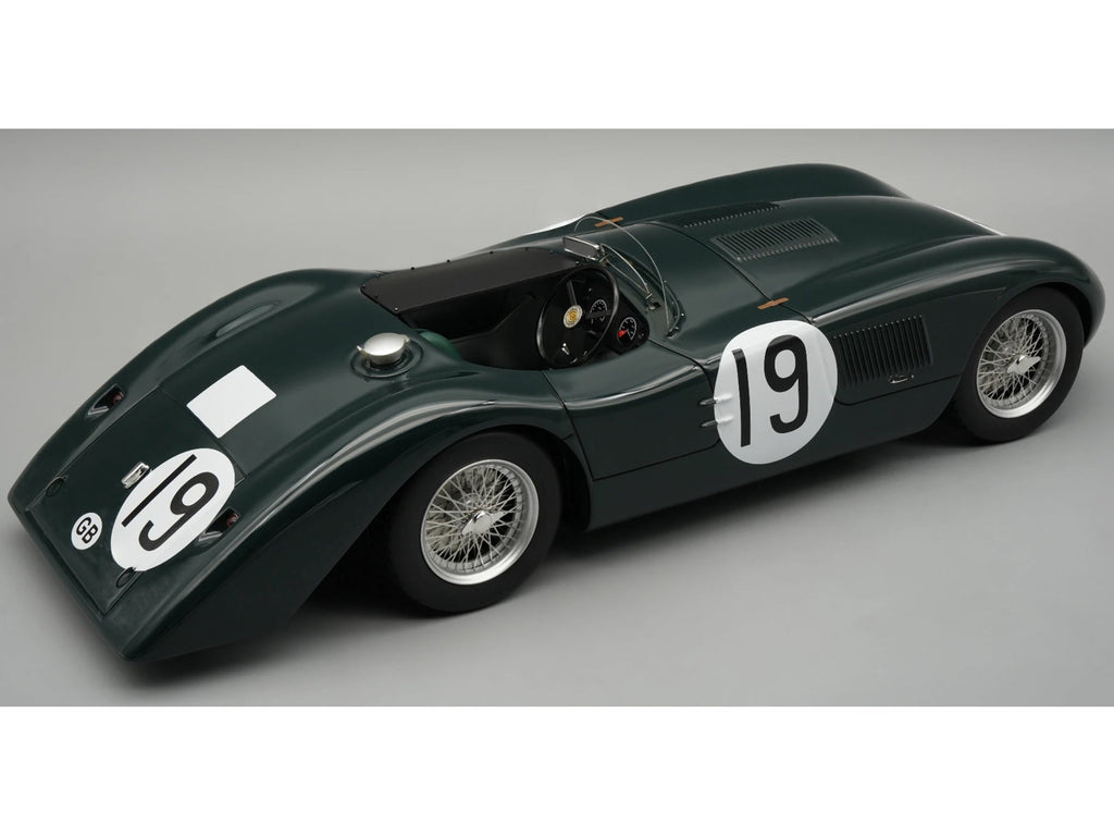Jaguar C-Type Longtail #19 "24 Hours of Le Mans" (1952) "Mythos Series" with Display Case 1/18 Model Car by Tecnomodel