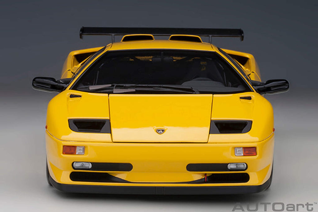 Lamborghini Diablo SV-R Superfly Yellow 1/18 Model Car by Autoart