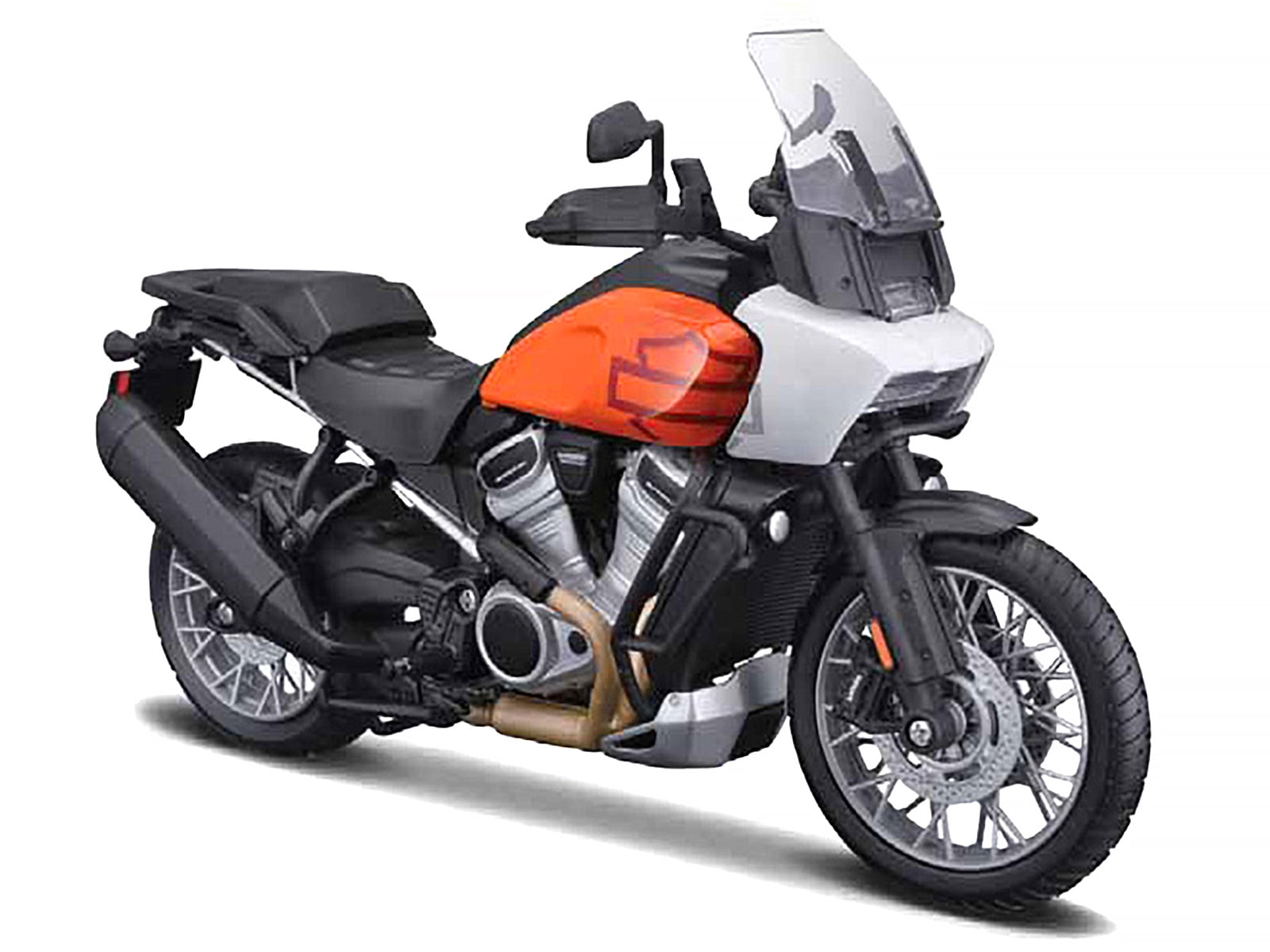 Maisto Harley Davidson Kids Scale Diecast Bike, Metal Orange