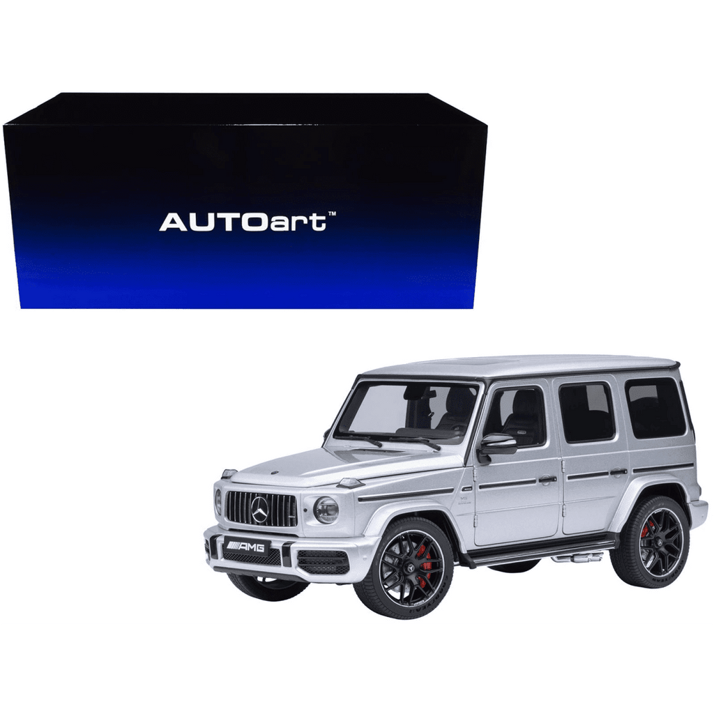 2019 Mercedes-Benz AMG G63 Iridium Silver Metallic 1/18 Model Car by Autoart