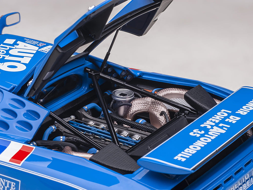 Autoart 89417 1-18 Scale Bugatti Eb110 No.34 Alain Cudini Eric Helary Jean Christophe Boullion 24 Hours of Le Mans Model Car