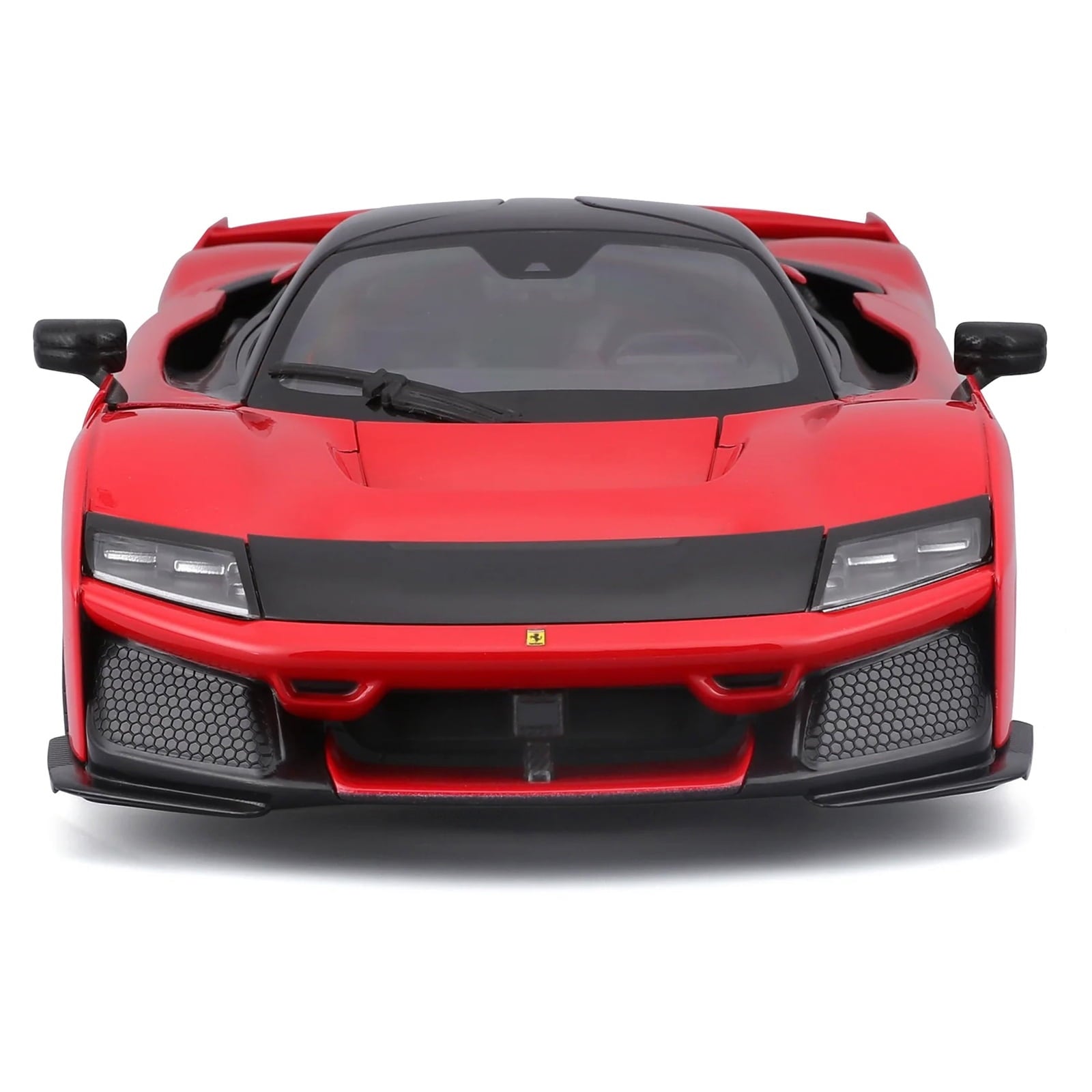 Ferrari F80 Red with Black Top "Race + Play" Series 1/18 Diecast Model Car by Bburago