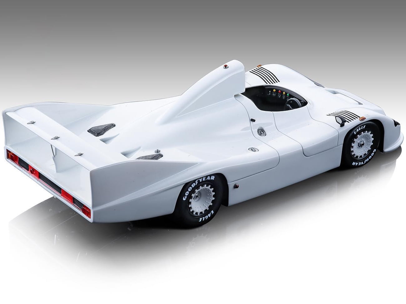 1977 Porsche 936 Gloss White Press Version "Mythos Series" Limited Edition to 60 pieces Worldwide 1/18 Model Car by Tecnomodel