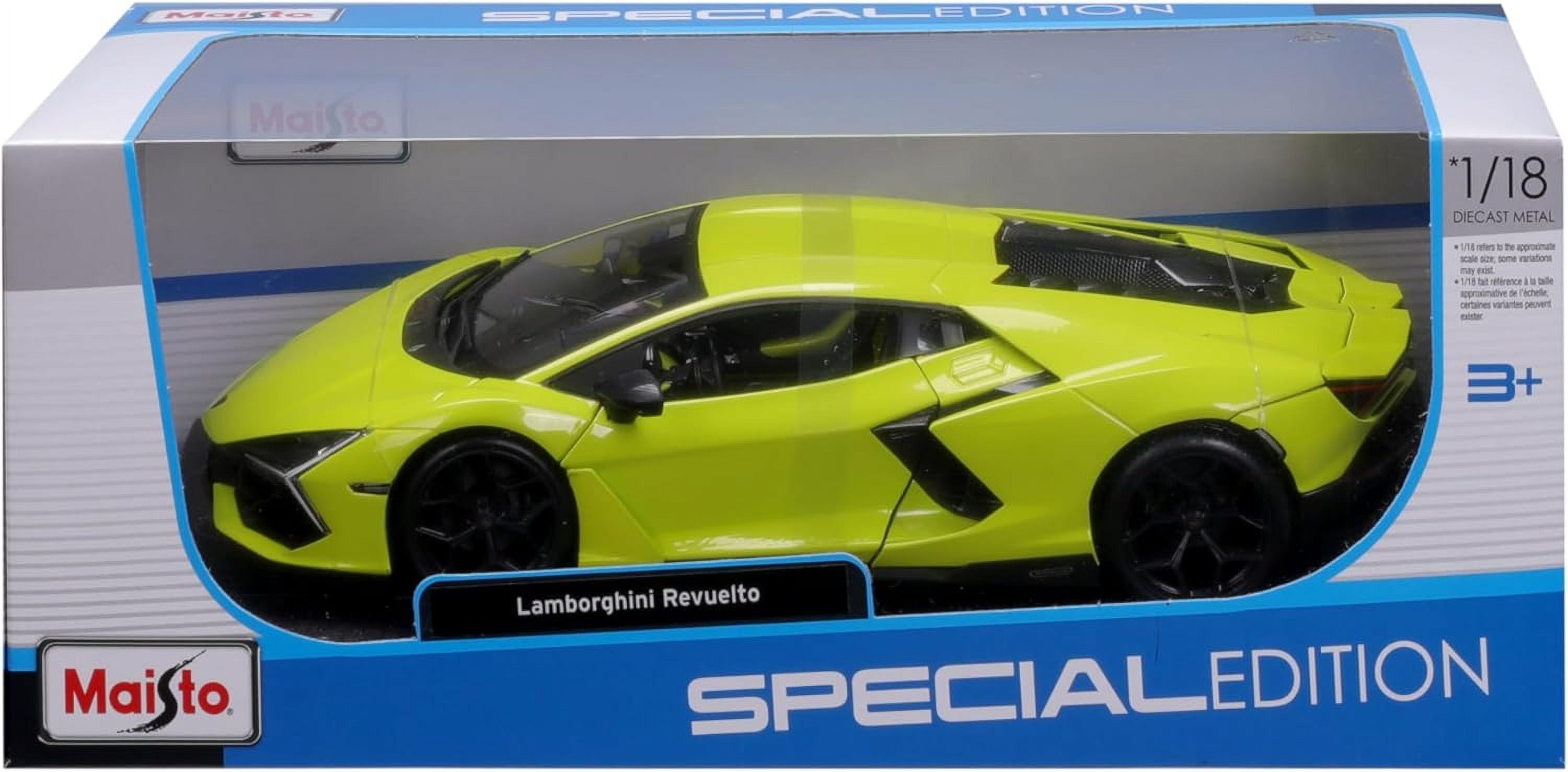 koenig-tom Maisto Lamborghini Revuelto Special Edition 1/18 Diecast Model Car Lime Green