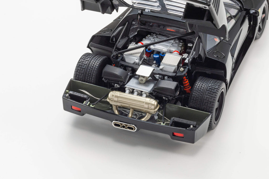 Ferrari F40 Black 1/18 Diecast Model Car by Kyosho