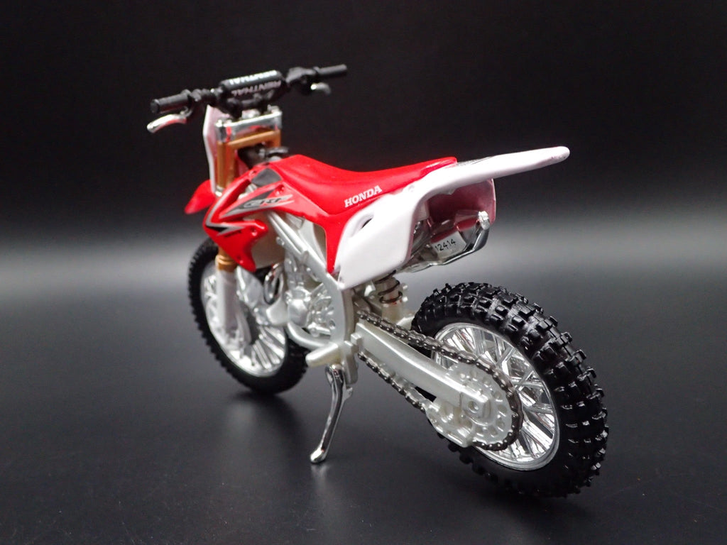 Open Box HONDA CRF450R DIRT BIKE MOTORCYCLE RED 1/18 SCALE DIORAMA DIECAST MODEL BIKE