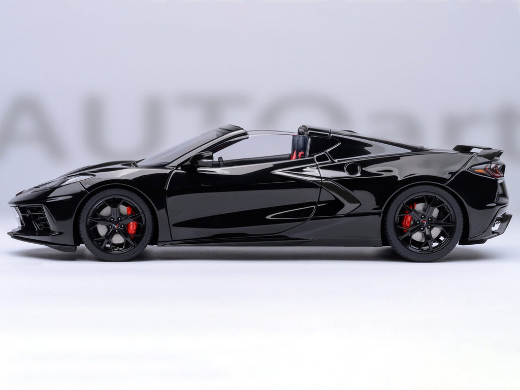 Autoart 71280 2020 Chevrolet Corvette C8 Stingray Black 1-18 Scale Model Car