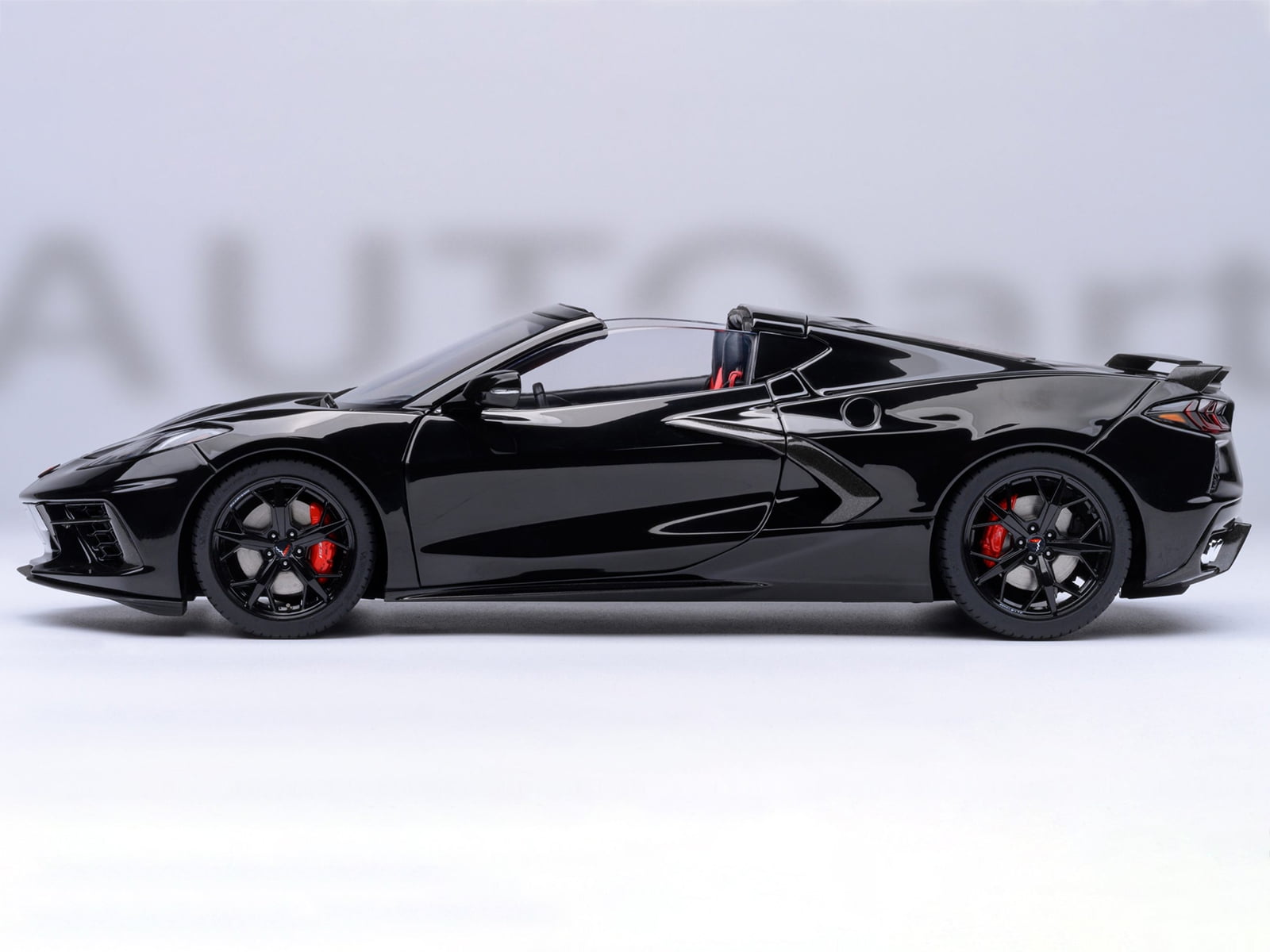 Autoart 71280 2020 Chevrolet Corvette C8 Stingray Black 1-18 Scale Model Car