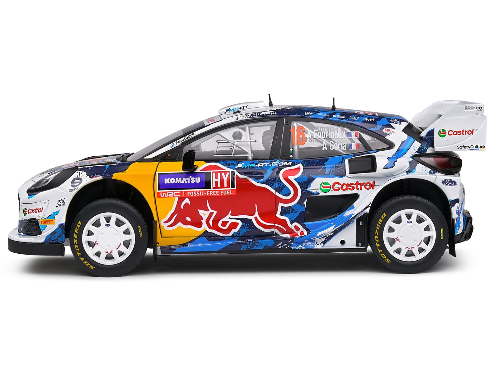 Ford Puma Rally1 Hybrid #16 3rd Place "Rally Sweden" (2024) "Competition" Series 1/18 Diecast Model Car by Solido