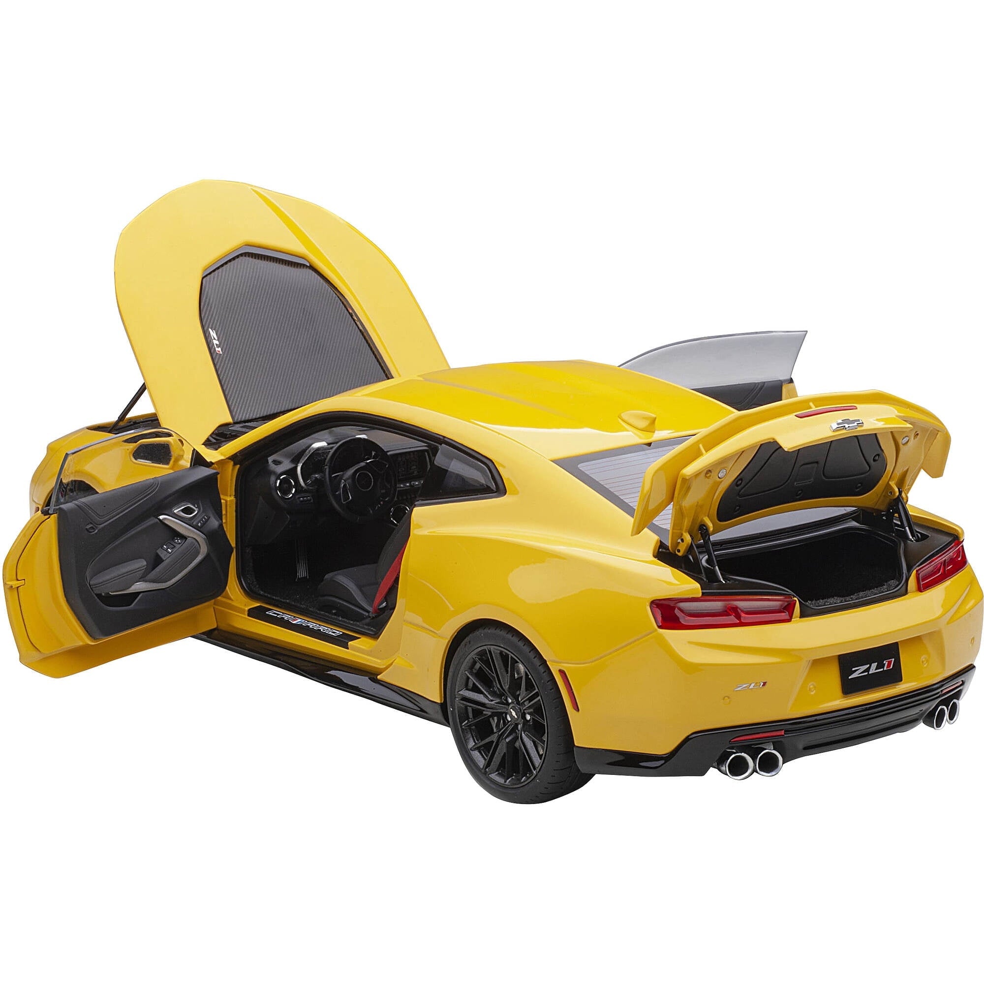 Chevrolet Camaro ZL1 Bright Yellow 1/18 Model Car by Autoart