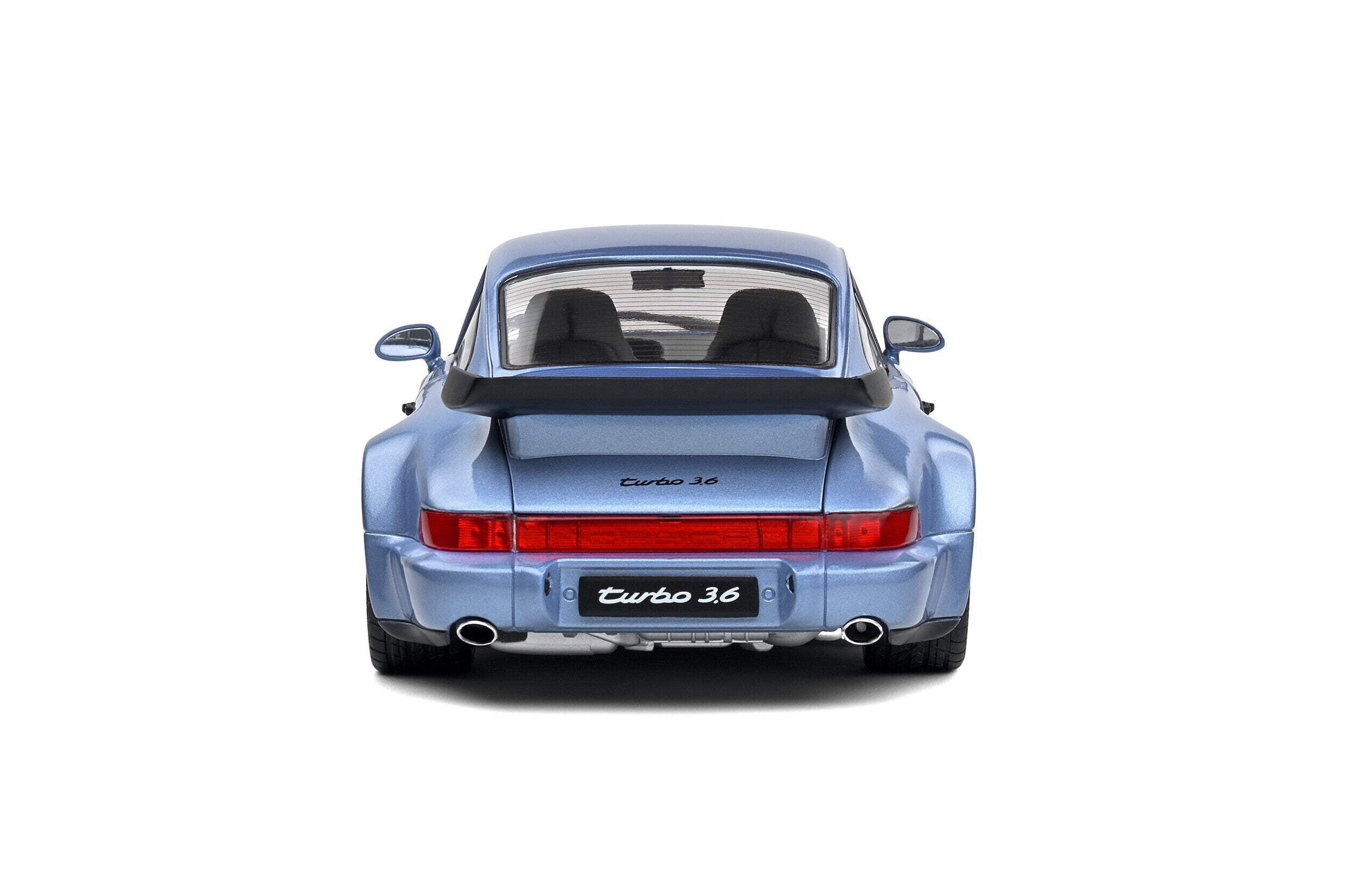 1990 Porsche 911 (964) Turbo Horizon Blue Metallic 1/18 Die Cast Model Car by Solido