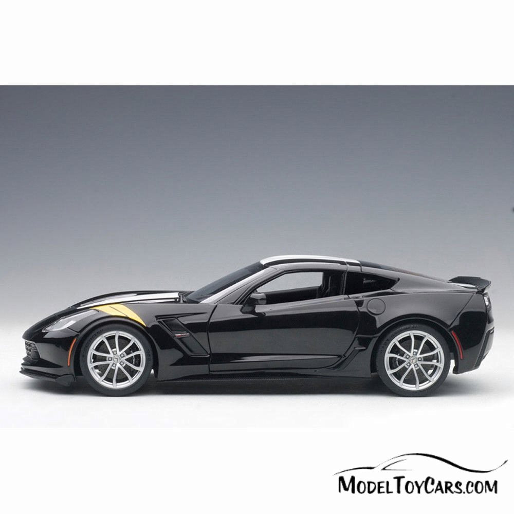 2017 Chevy Corvette C7 Grand Sport, Black - AutoArt 71273 - 1/18 Scale Collectible Diecast Vehicle Replica
