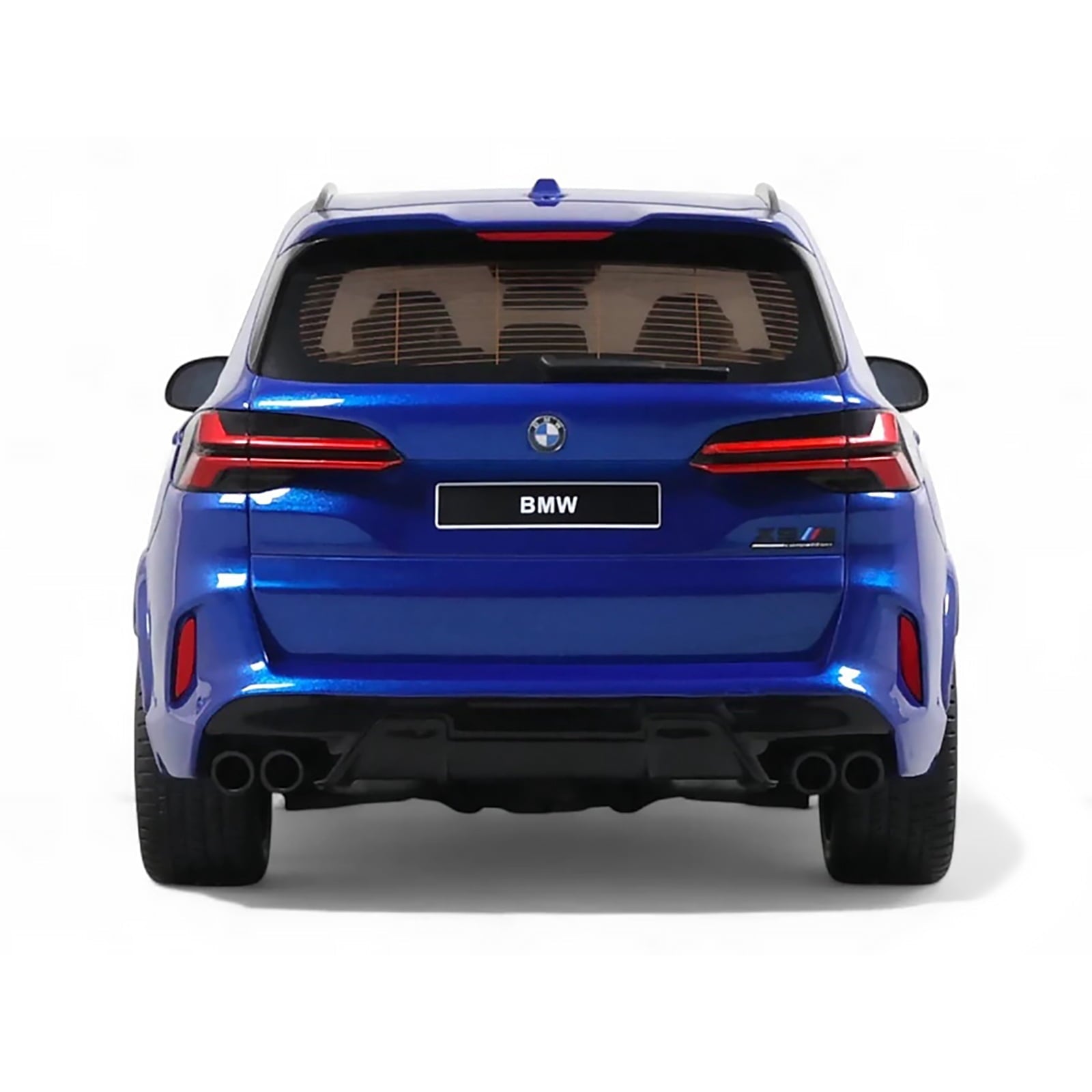 2023 BMW X5 M Competition Blue Metallic with Black Top 1/18 Model Car by GT Spirit