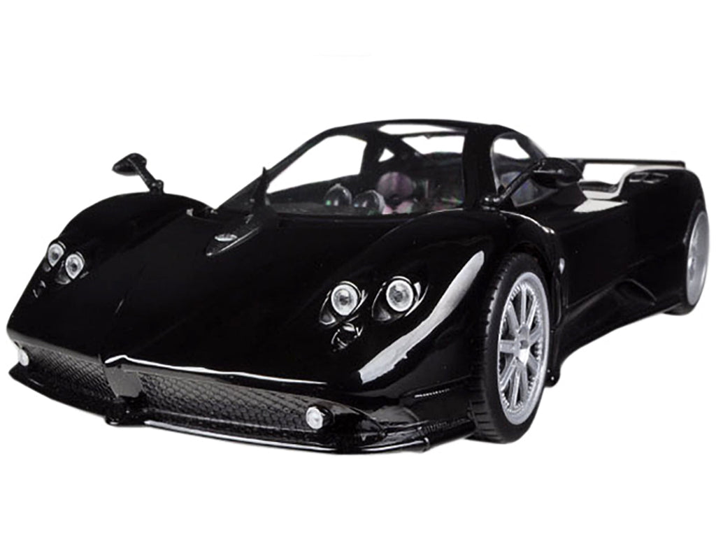 Pagani Zonda F Black 1/18 Die Cast Car Model by Motormax