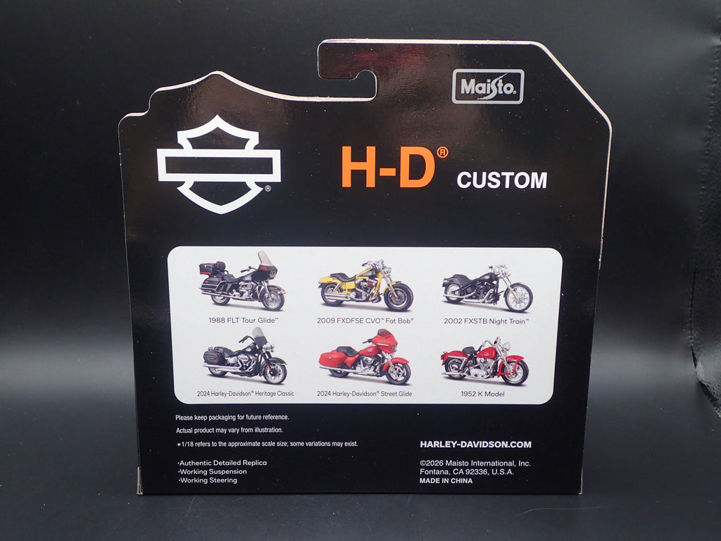 2024 HARLEY DAVIDSON HERITAGE CLASSIC MOTORCYCLE MAISTO SERIES 45 1/18 DIECAST