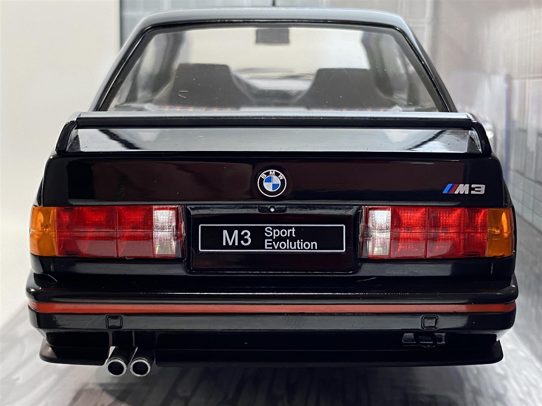 1990 BMW E30 Sport Evo Black 1/18 Diecast Model Car by Solido