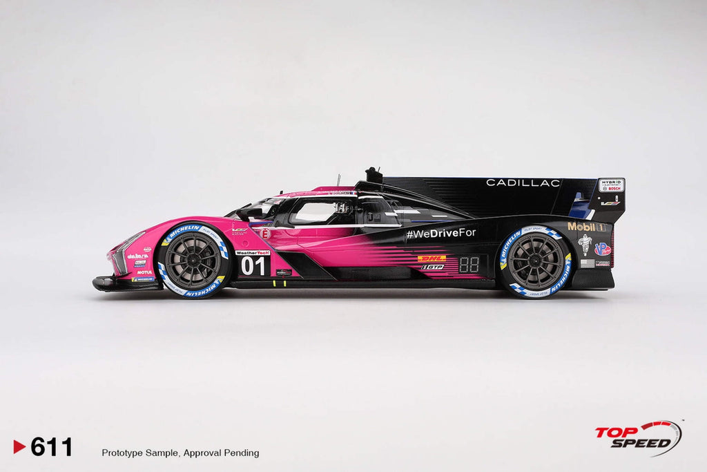 Cadillac V-Series.R #01 "Cadillac Racing" Winner IMSA "Petit Le Mans" (2024) 1/18 Model Car by Top Speed
