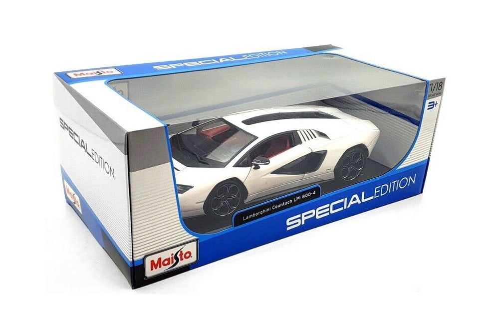 Lamborghini Countach LPI 800-4, White - Maisto 31459W - 1/18 scale Diecast Model Toy Car