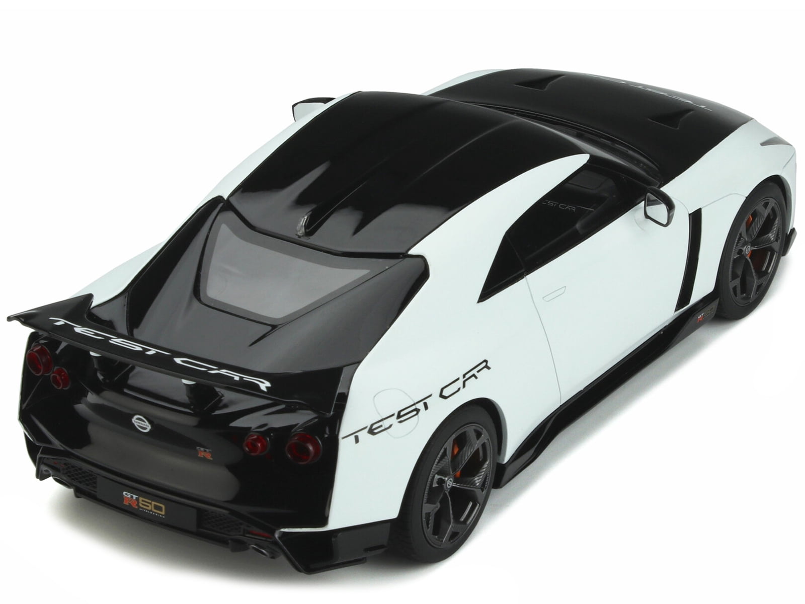 2021 Nissan GT-R50 Test Car Black and White 1/18 Model Car by GT Spirit