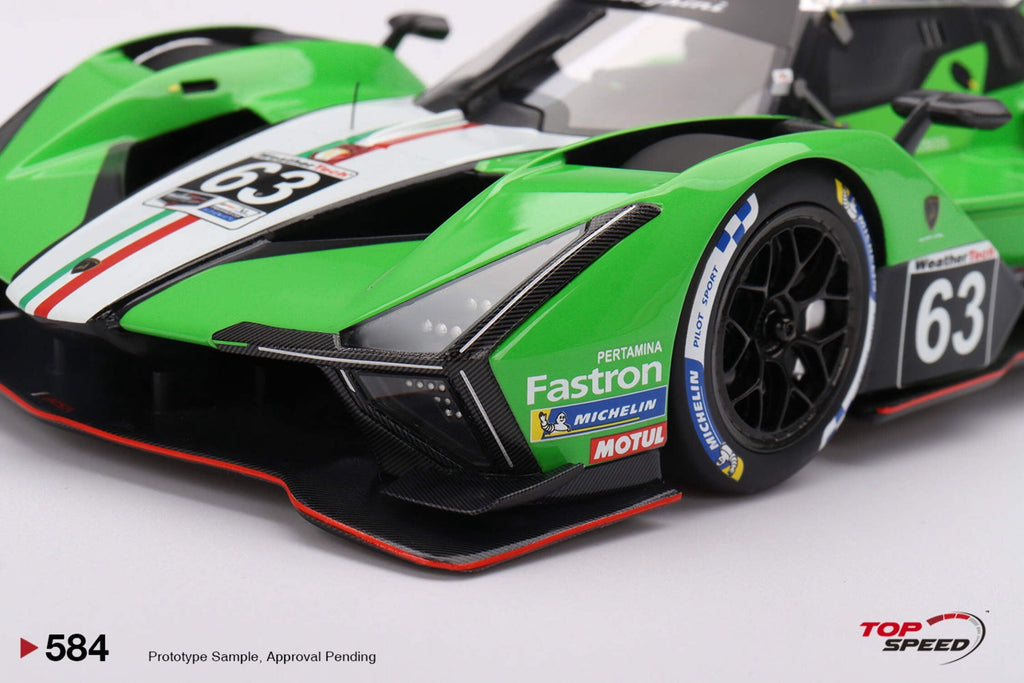 Lamborghini SC63 #63 "Iron Lynx" IMSA "12 Hours of Sebring" (2024) 1/18 Model Car by Top Speed