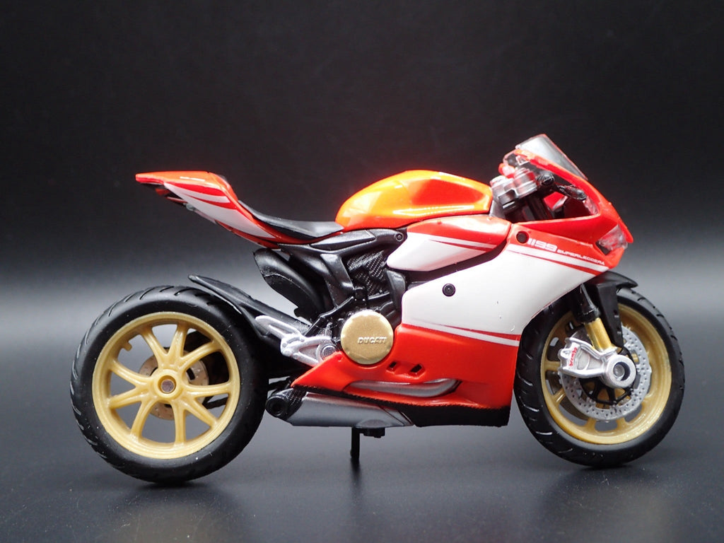 Open Box DUCATI 1199 SUPERLEGGERA BIKE MOTORCYCLE 1/18 SCALE DIORAMA DIECAST MODEL BIKE