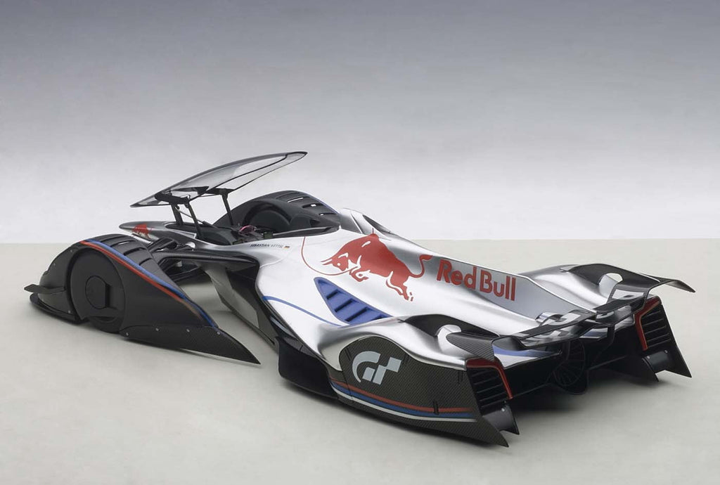 Red Bull X2014 Fan Car Sebastian Vettel Hyper Silver 1/18 Model Car by Autoart