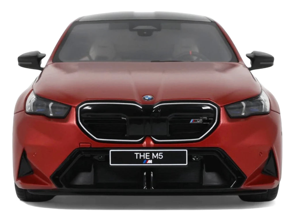 2025 BMW M5 (G90) Pebble Beach Edition Fire Orange Metallic with Black Top 1/18 Model Car by GT Spirit