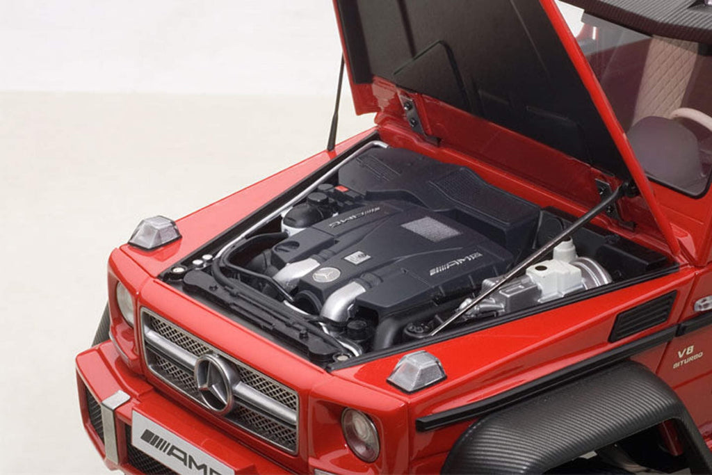 Mercedes G63 AMG 6X6 Red 1/18 Model Car by Autoart