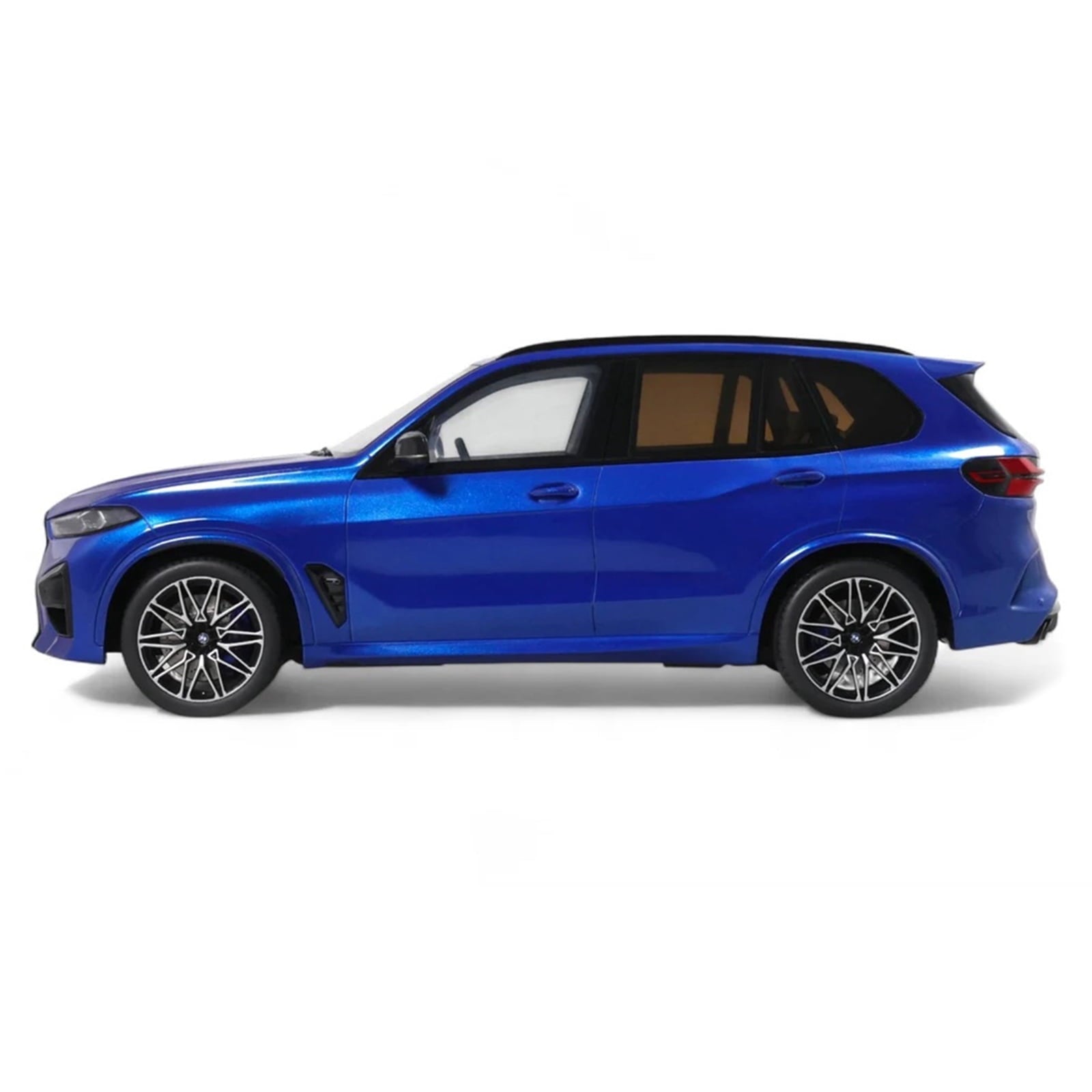 2023 BMW X5 M Competition Blue Metallic with Black Top 1/18 Model Car by GT Spirit