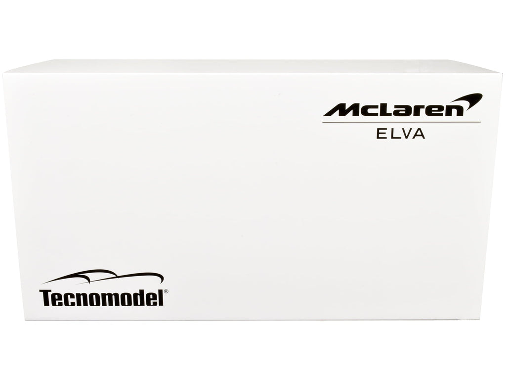 2020 McLaren Elva Convertible #4 Black w/Silver Accents "Exclusive Collection" Ltd Ed to 79 pcs 1/18 Model Car by Tecnomodel