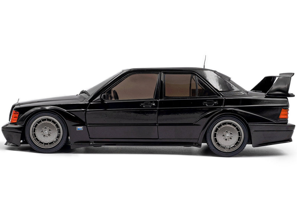 Mercedes Benz 190 Evolution II (W201) "Solido Works" Black 1/18 Diecast Model Car by Solido