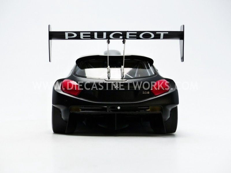 2013 Peugeot 208 T16 Pikes Peak Race Car Plain Black Version 1/18 Model Car by Autoart