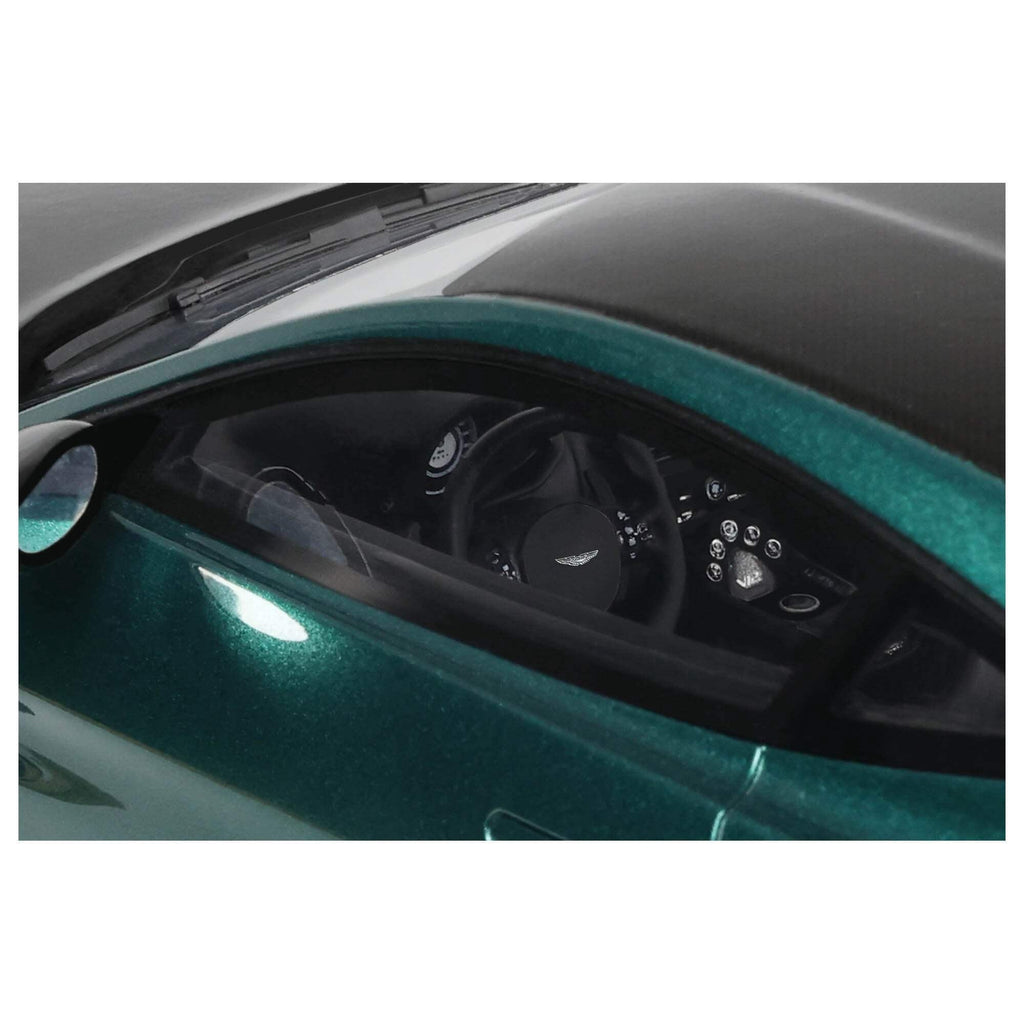 2023 Aston Martin Vantage V12 British Racing Green with Black Hood and Top 1/18 Model Car by GT Spirit