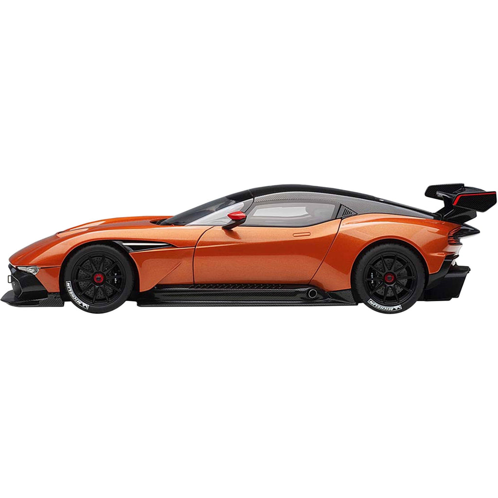 Aston Martin Vulcan Madagascar Orange with Carbon Top 1/18 Model Car by Autoart