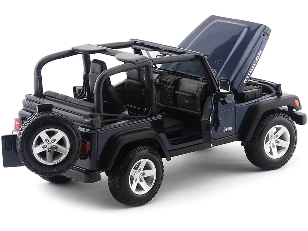 Jeep Wrangler Rubicon Deep Blue 1/18 Diecast Model Car by Maisto